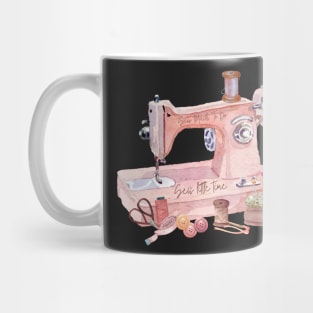 Sew Much To Do, Sew Little Time - black background Mug